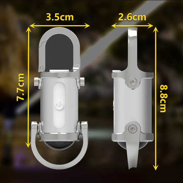 1200LM Super Bright Mini Keychain Flashlight Waterproof