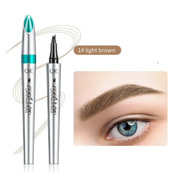 2024 Upgraded Model - 3D Waterproof Microblading Eyebrow Pen 4 Fork Tip Tattoo Pencil