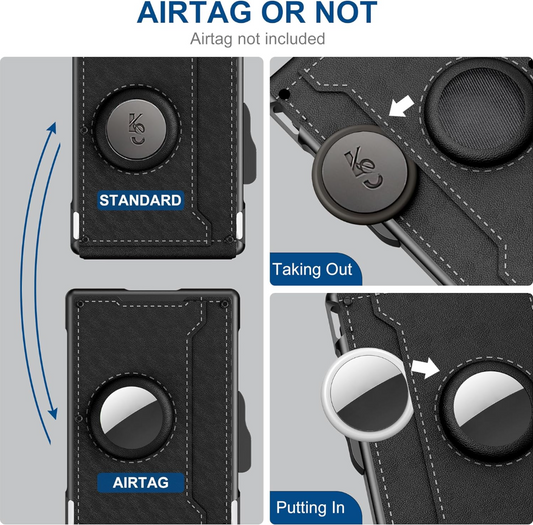 Leather Slots Credit Card Holder RFID