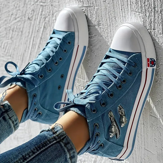 Women's Solid Color Casual Sneakers