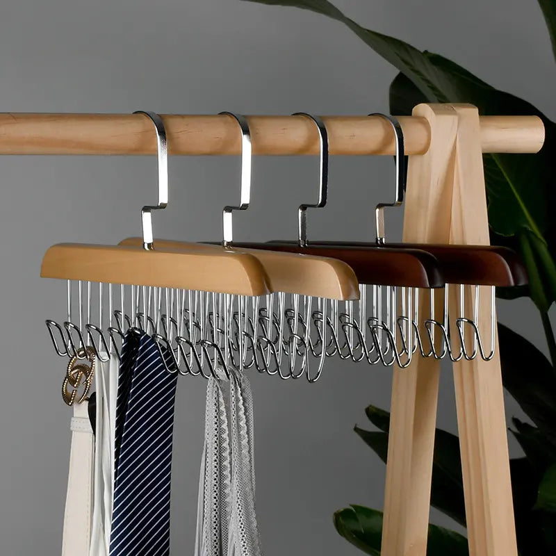 Multi Hook Hanger for Undergarments, Ties, Bags, Scarves Etc