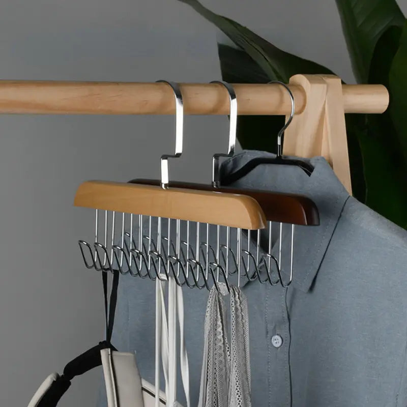 Multi Hook Hanger for Undergarments, Ties, Bags, Scarves Etc