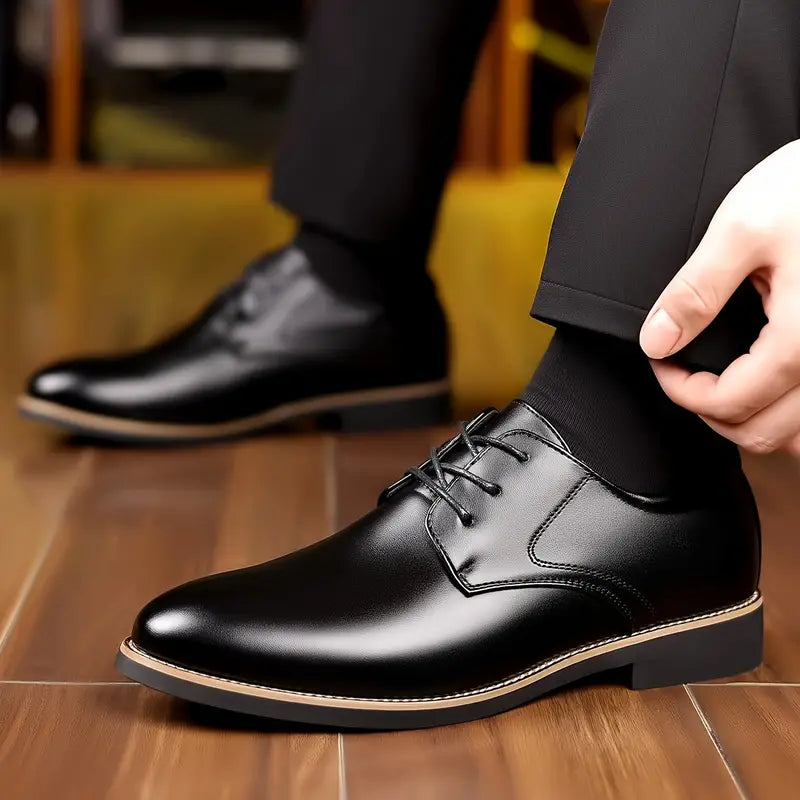Men s Solid Semi formal Shoes Bliss Mart