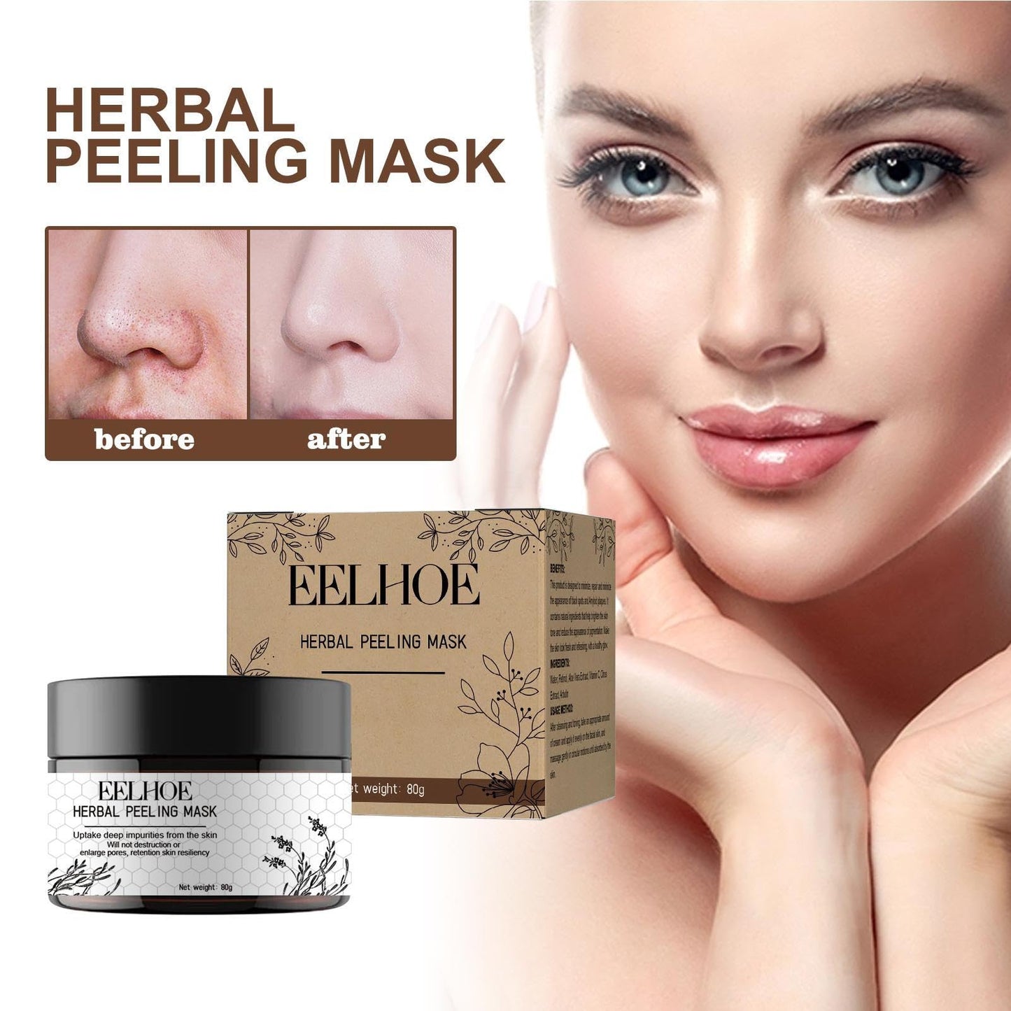 Clearance Sale- Korean Pro-Herbal Refining Peel-Off Facial Mask