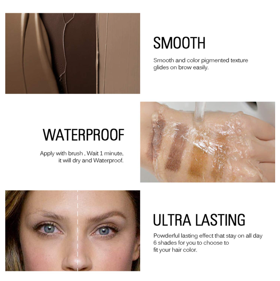 3D Long Lasting Waterproof Smudge-Free Eyebrow Cream