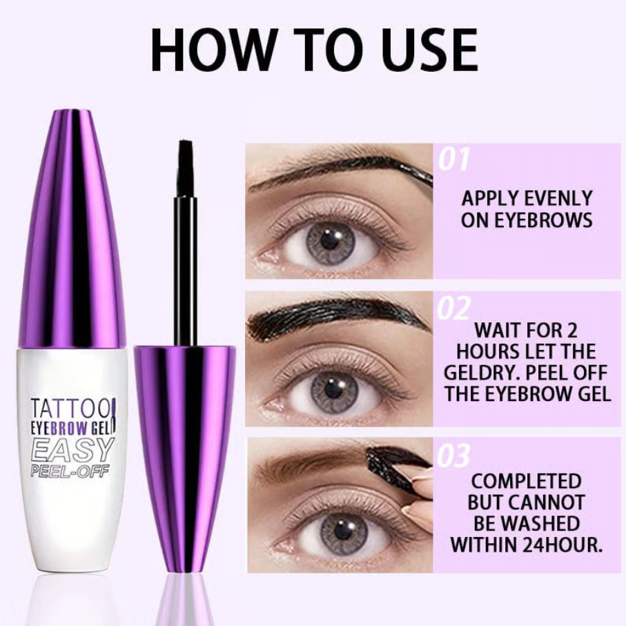 Semi-Permanent Tattoo Eyebrow Gel