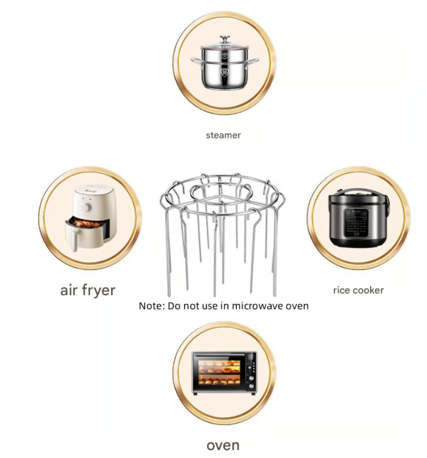 Air Fryer Barbecue Grill Vertical Barbecue Kebab Stand + 24 Skewers