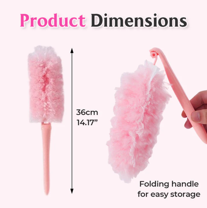 Foldable and Washable Duster for Surface Cleaning