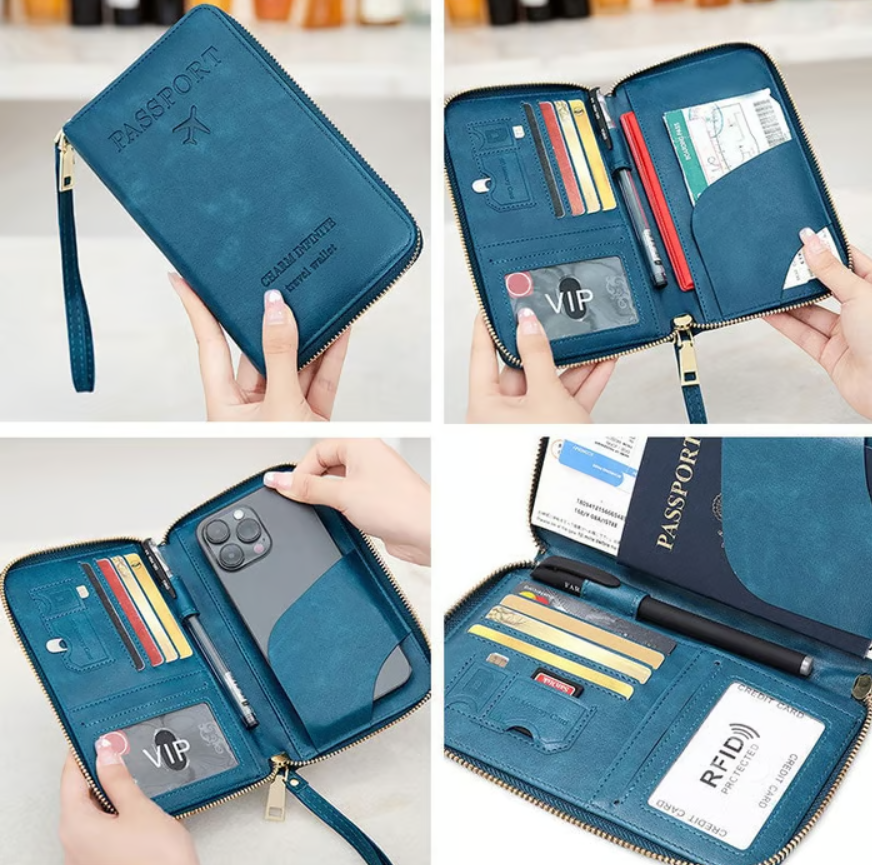 Multi-Functional RFID Passport Wallet