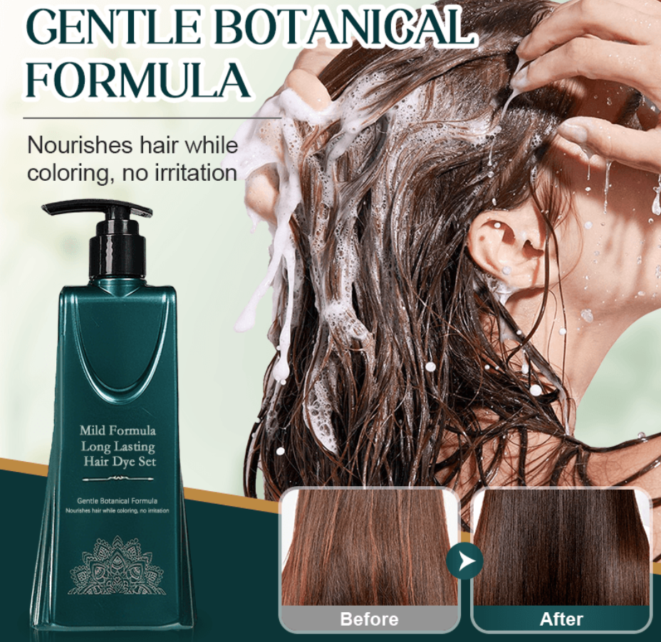 Mild Formula Long Lasting Hair Dye Set