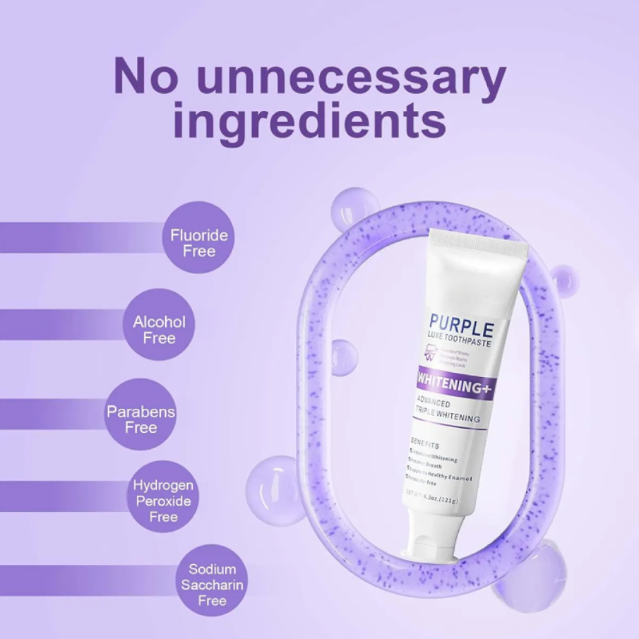 Purple Teeth Whitening Luxe Toothpaste