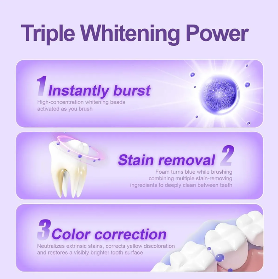 Purple Teeth Whitening Luxe Toothpaste