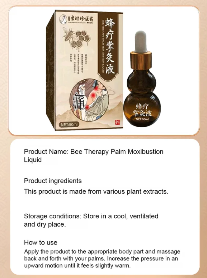 Bee Therapy Palm Moxibustion Liquid