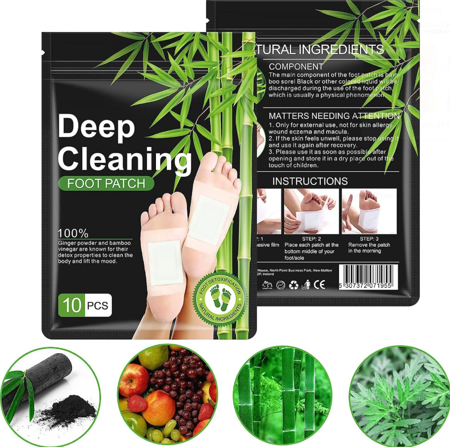 Deep Cleansing Foot Pads Detox & Relaxation - Set of 10 Pieces