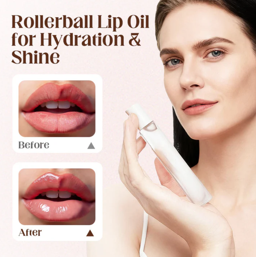 Rollerball Lip Oil for Hydration & Shine
