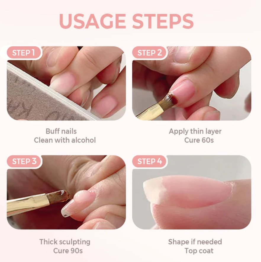 3-in-1 Self-Leveling Nail Builder Gel