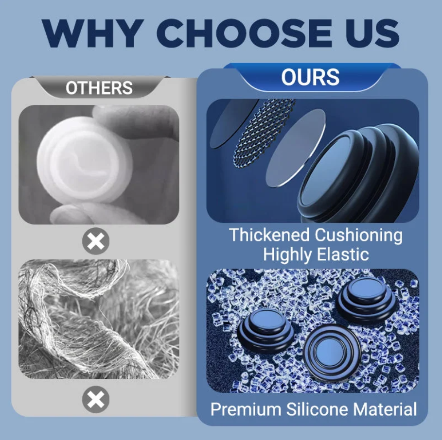 Sound-absorbing And Shock-absorbing Pads For Car Doors - Set of 4pcs