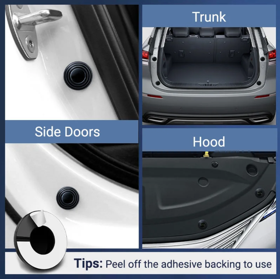 Sound-absorbing And Shock-absorbing Pads For Car Doors - Set of 4pcs