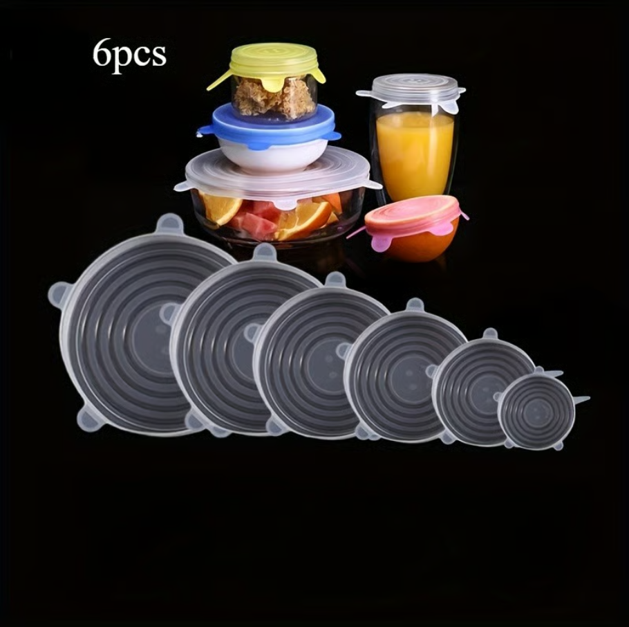 Silicone Cover Stretch Lids Reusable Airtight Food Wrap Covers
