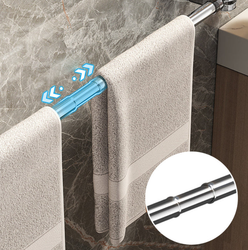 Light Luxury No-Punch - Retractable Suction Cup Towel Bar