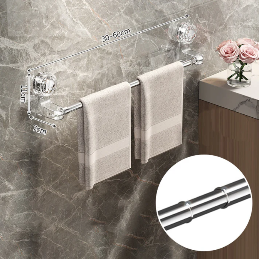 Light Luxury No-Punch - Retractable Suction Cup Towel Bar
