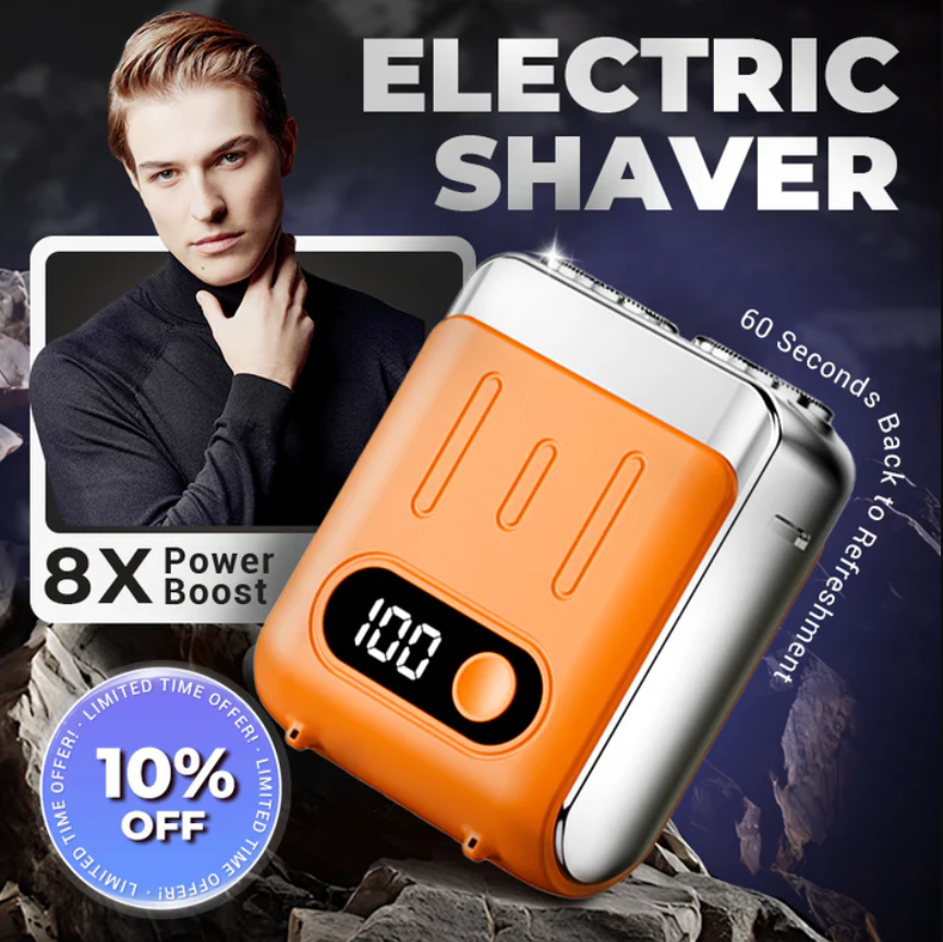 Men's Portable Mini Rotary Electric Shaver