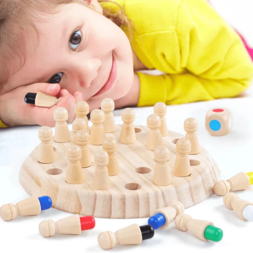Wooden Memory Match Stick Chess