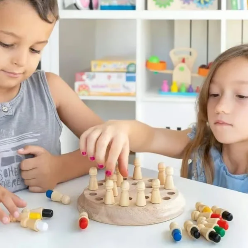 Wooden Memory Match Stick Chess