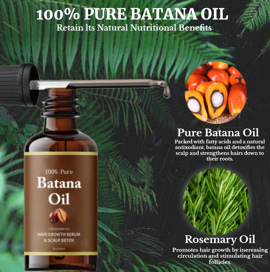 100% Pure Batana Oil for Hair Growth