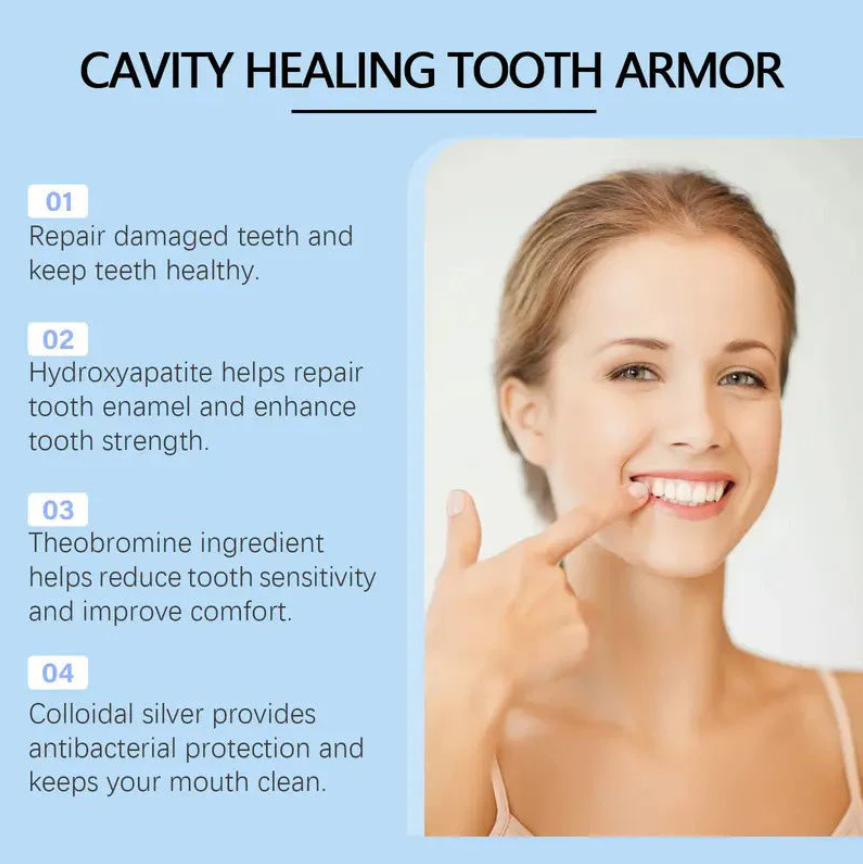 Fluoride-Free Hydroxyapatite Tooth Armor Drops & Enamel Repair