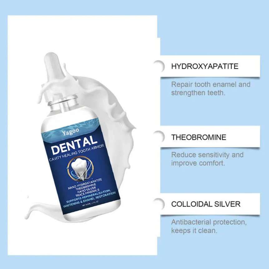 Fluoride-Free Hydroxyapatite Tooth Armor Drops & Enamel Repair
