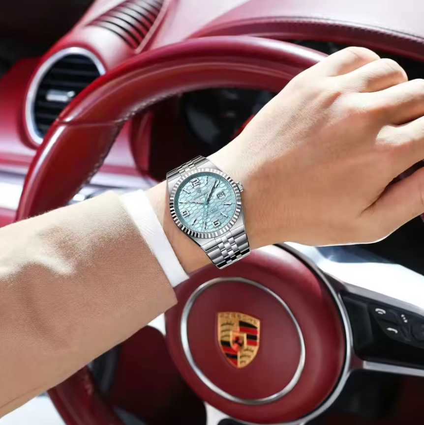 POEDAGAR High Quality Original Men Clock Waterproof Luminous Date Luxury Man Watch