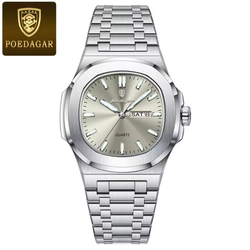 POEDAGAR Luxury Square Men's Watches