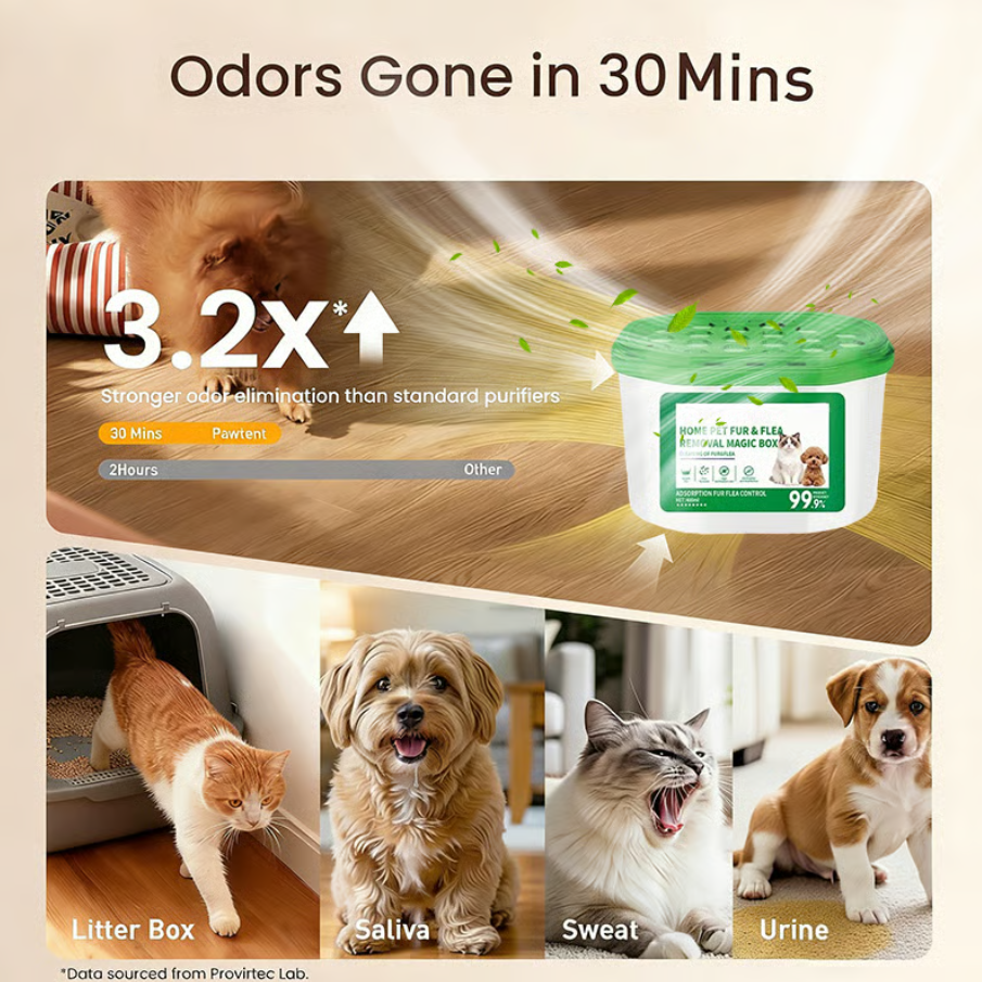 Home Pet Fur & Odor Removal Magic Box