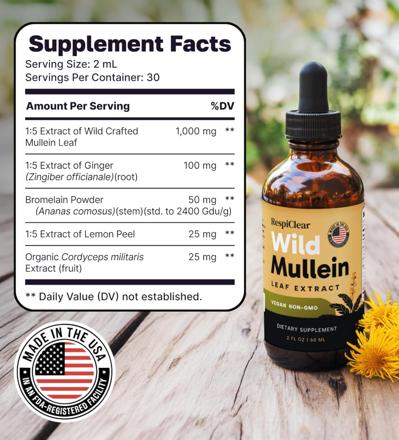 Wild Mullein Leaf Extract