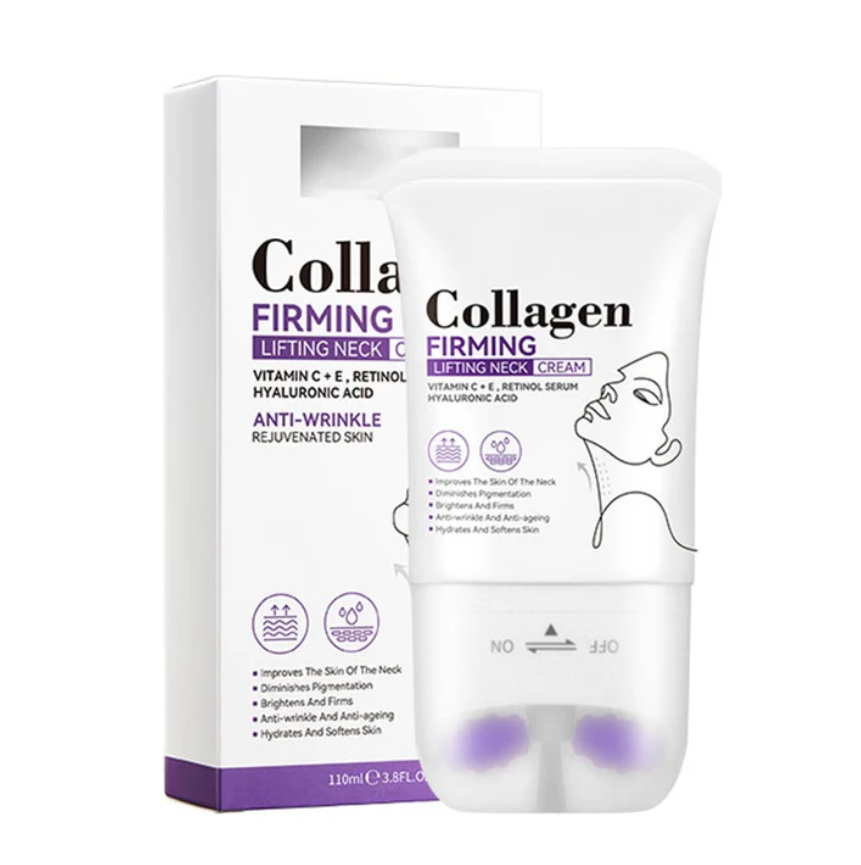 Collagen Firming Neck Cream with Massage Roller