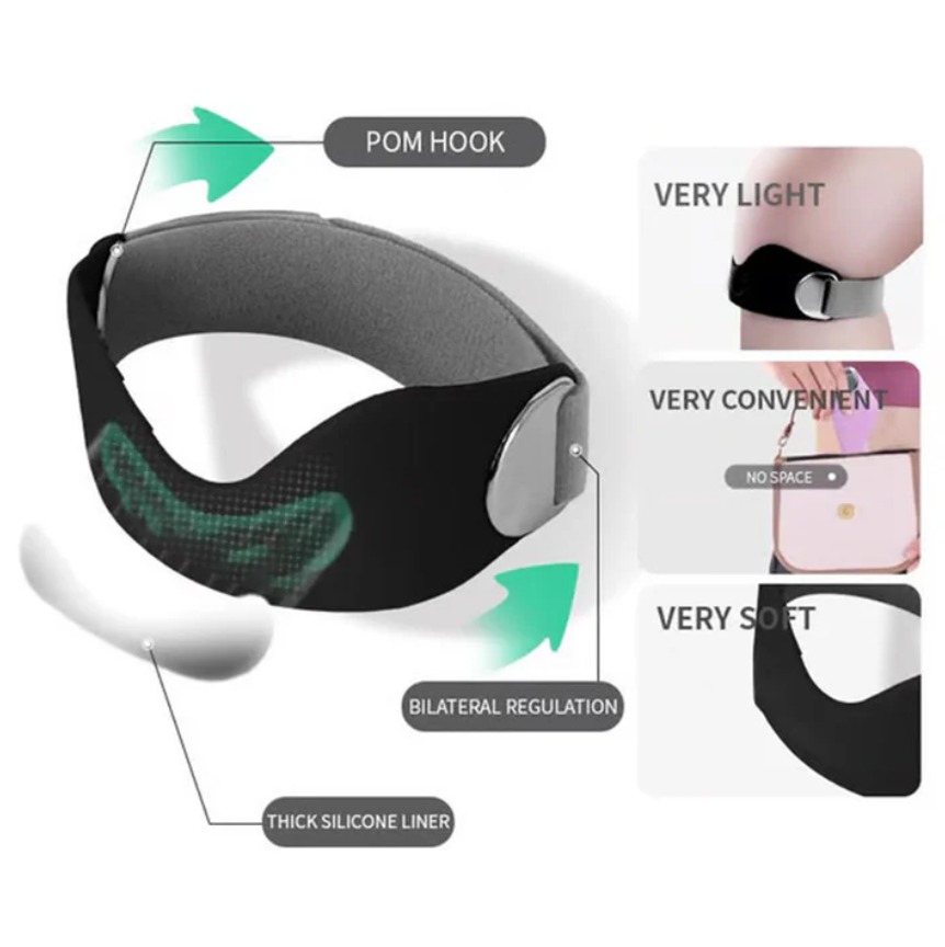 Ergonomic 8-Shape Silicone Knee Strap