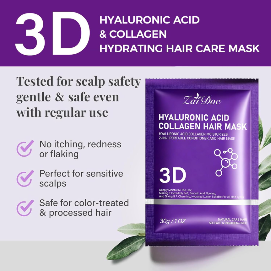 3D Collagen Hair Mask - Set of 5pcs
