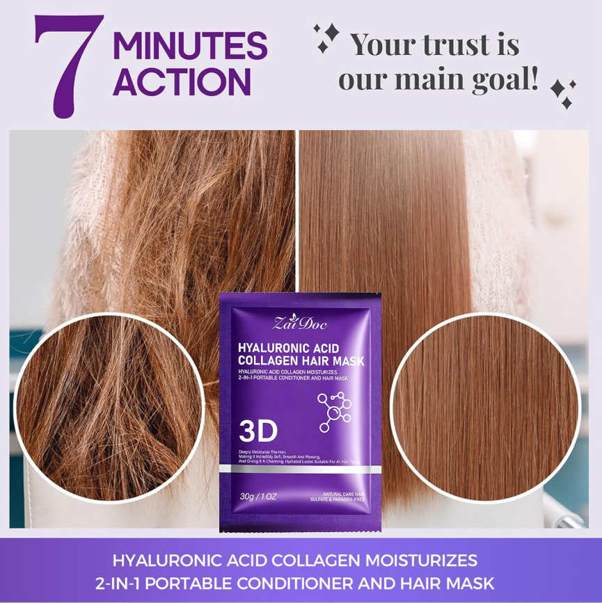 3D Collagen Hair Mask - Set of 5pcs