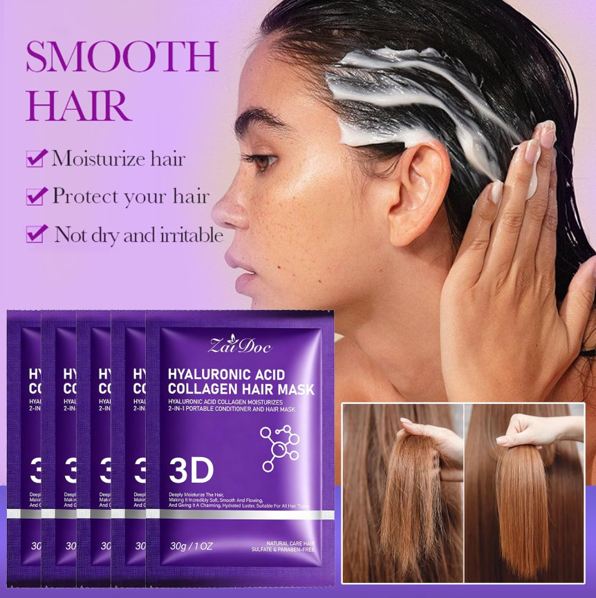 3D Collagen Hair Mask - Set of 5pcs