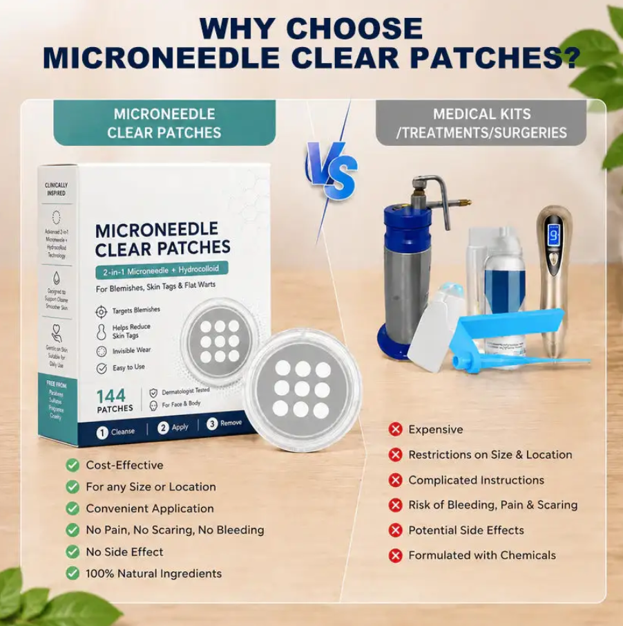 2-in-1 Microneedle & Hydrocolloid Patch