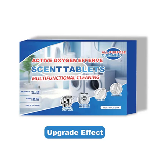All-purpose Active Oxygen Cleaning Effervescent Set of 80 Tablets