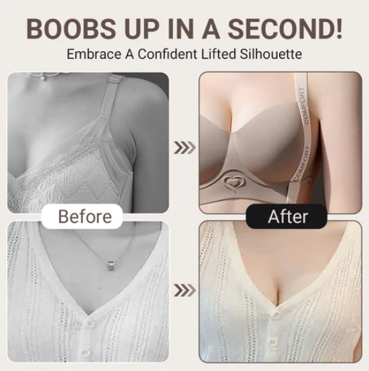 Women's padded push-up wireless comfort bra