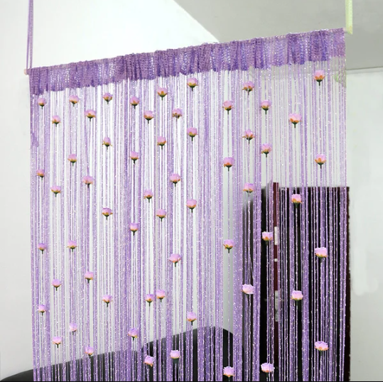 Rose Thread Door Curtain