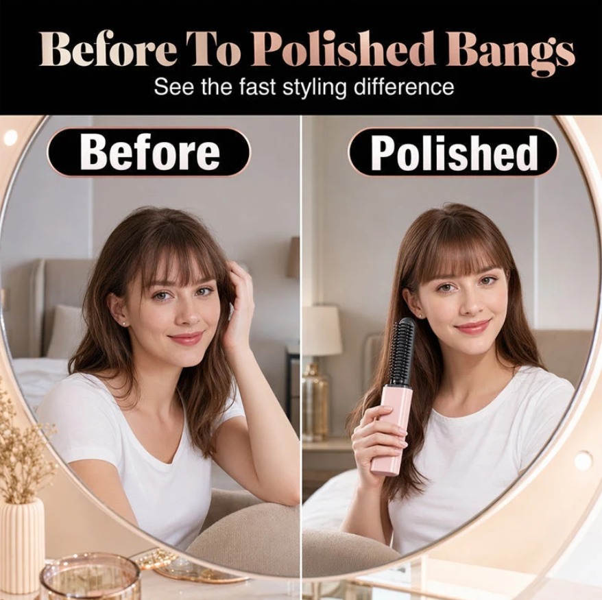 Portable Wireless Mini Bang Styling Comb