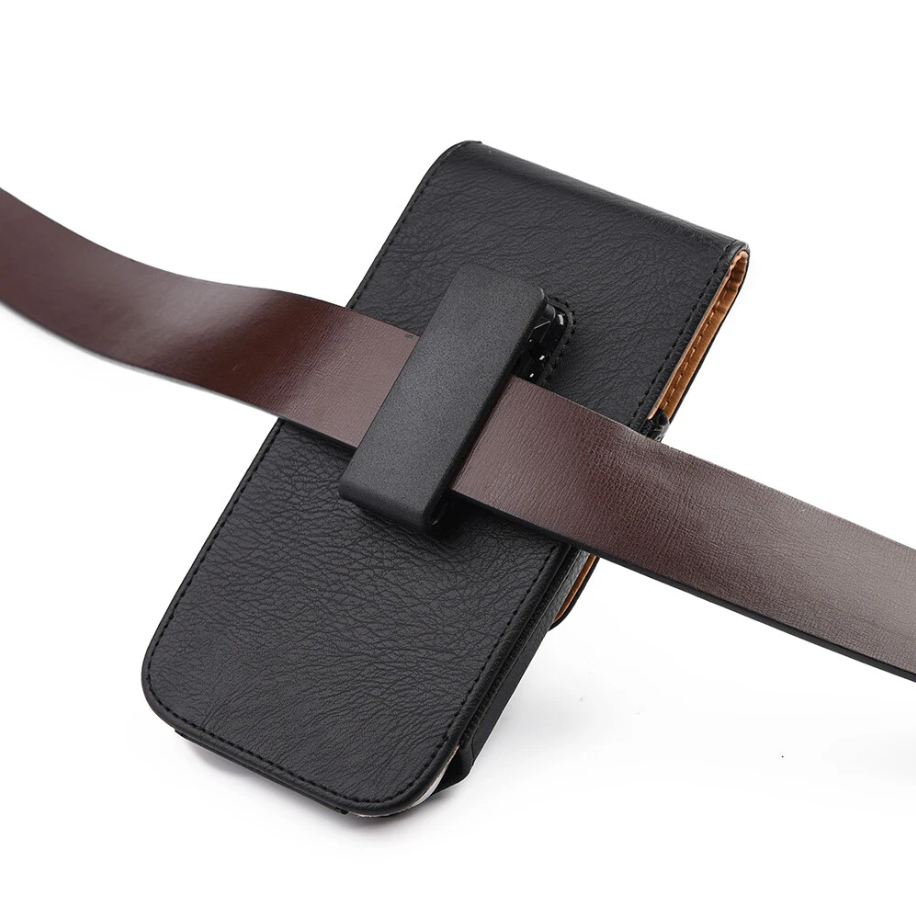 Multi-Pocket Leather Holster with Card Holder