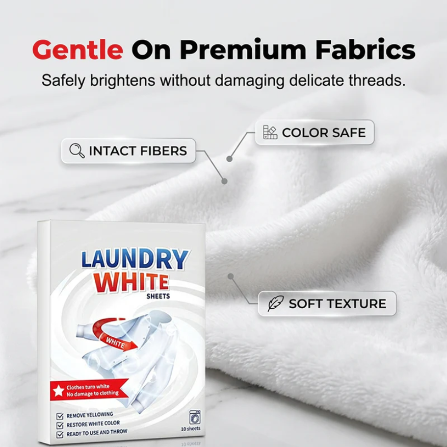 Deep Cleaning Laundry Whitening 10 Sheets