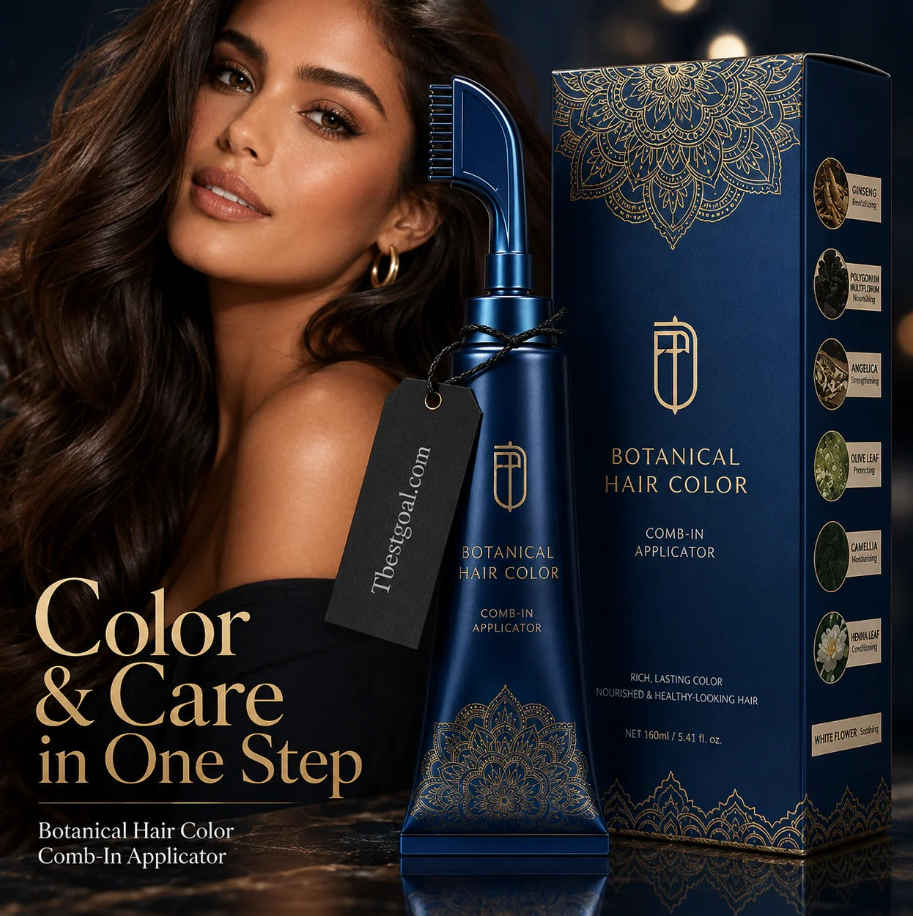 Herbal Hair Dye Comb for Home Use