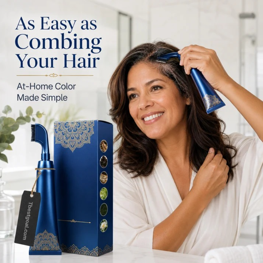 Herbal Hair Dye Comb for Home Use