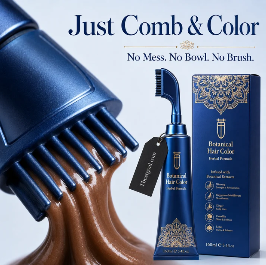 Herbal Hair Dye Comb for Home Use